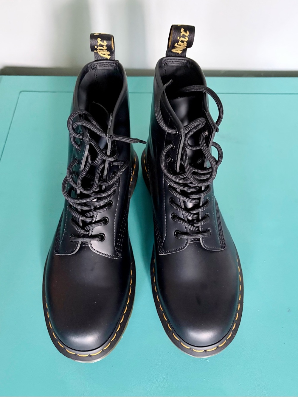 Dr. Martens 1460 Smooth Leather Boots Black - Size US M 9 / W 10 (NWOB) - Picture 3 of 6